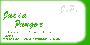 julia pungor business card